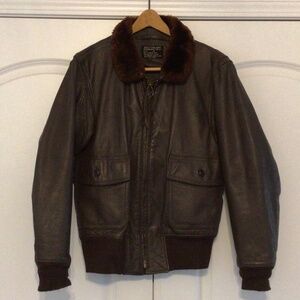 Vintage 1966 USN G-1 Leather flying jacket